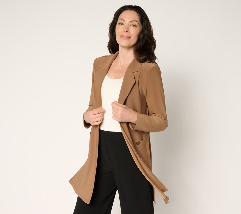 GRAVER Susan Graver Petite LK Luxe Duster Cardigan — View 12