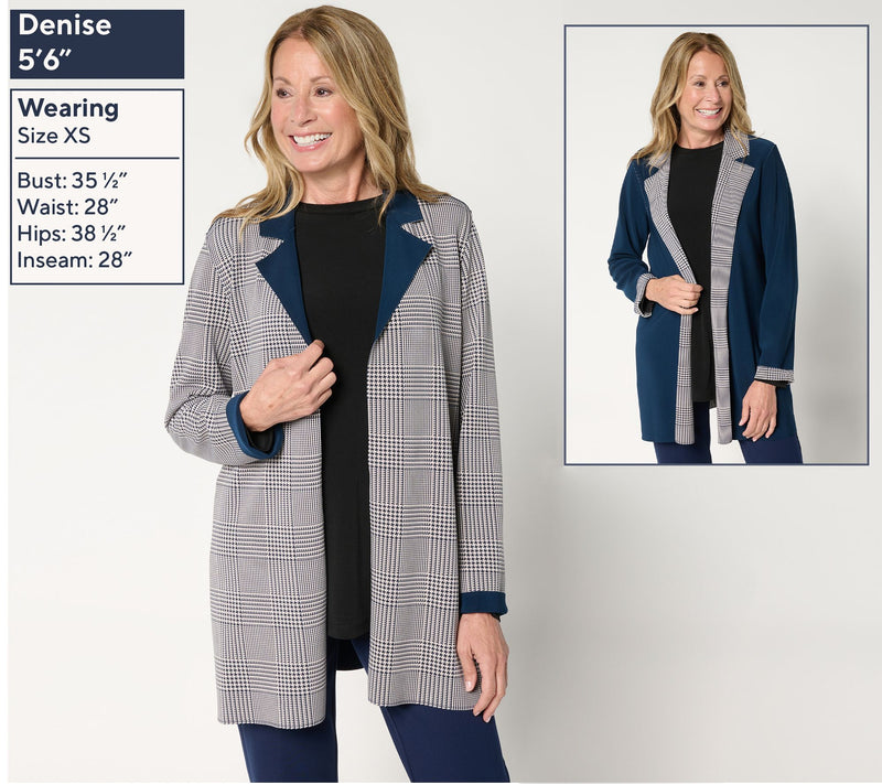 GRAVER Susan Graver Printed LK Fusion Plus Pet Reversible Duster — View 8