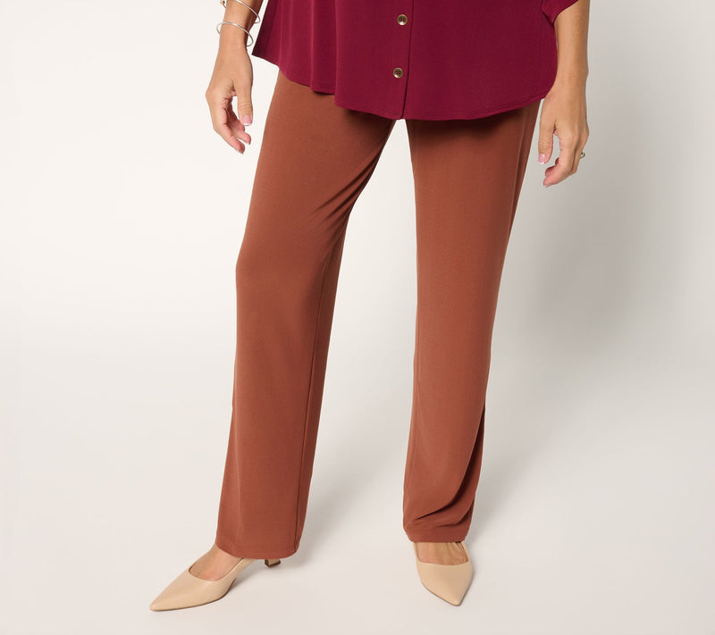 Susan Graver Every Day Regular Textured Liquid Knit Pants — View 13