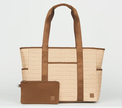 IHKWIP The XL Coastal Raffia Tote with RFID Pouch