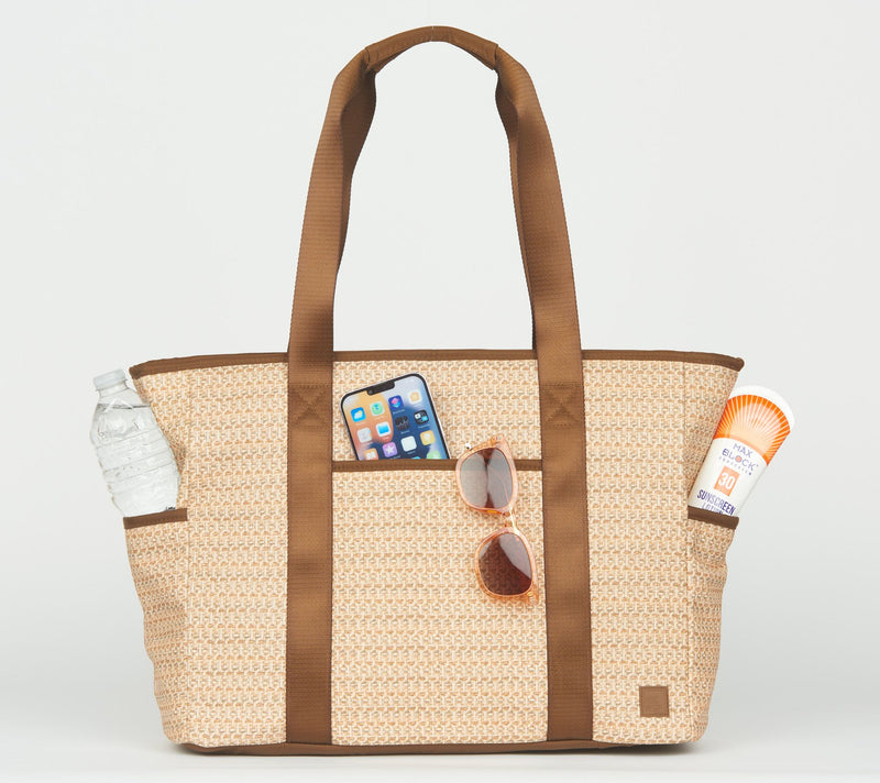 IHKWIP The XL Coastal Raffia Tote with RFID Pouch — View 14