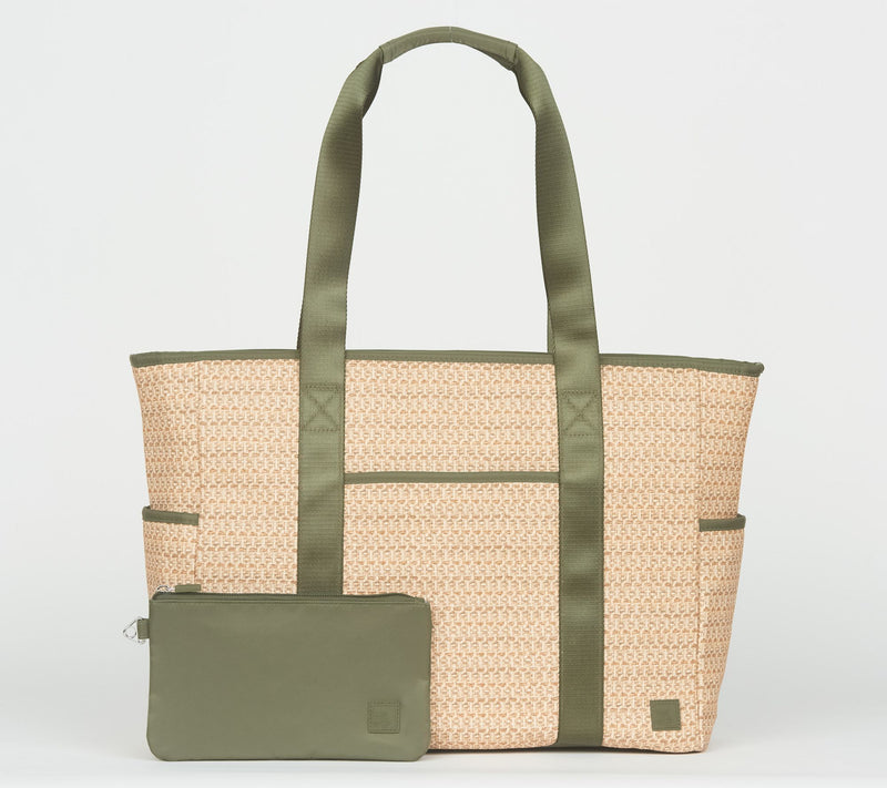 IHKWIP The XL Coastal Raffia Tote with RFID Pouch — View 11