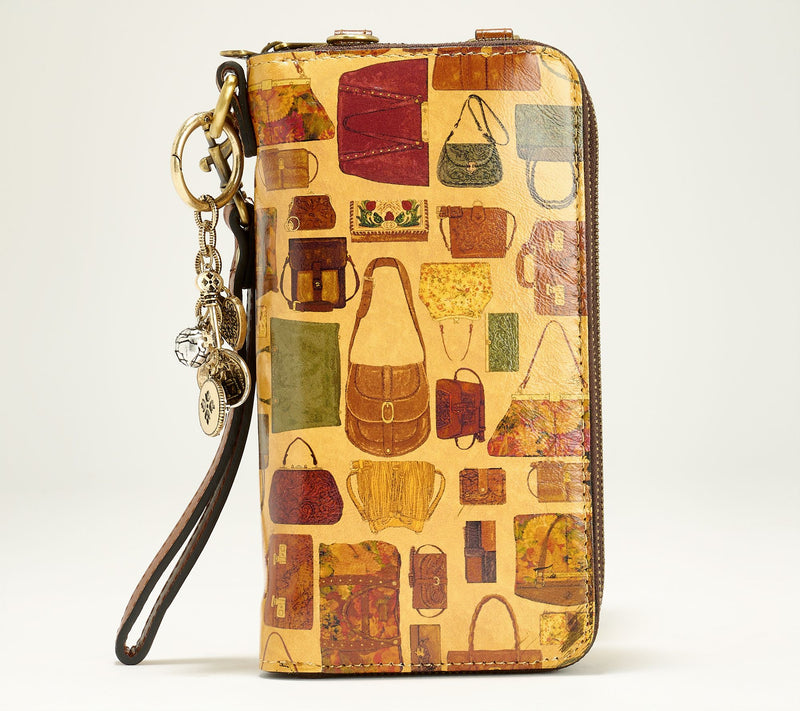 Patricia Nash Amalia Leather Phone Crossbody with Charm and Wristlet — View 2