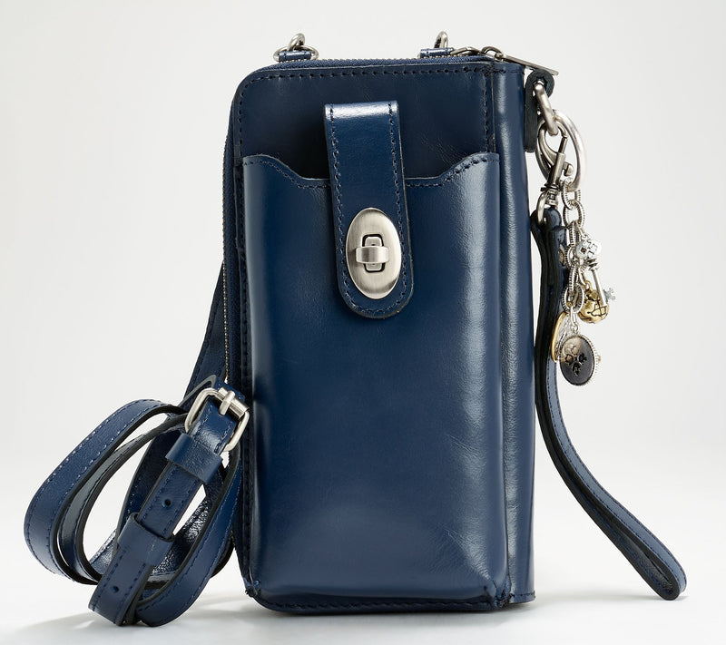 Patricia Nash Amalia Leather Phone Crossbody with Charm and Wristlet — View 20