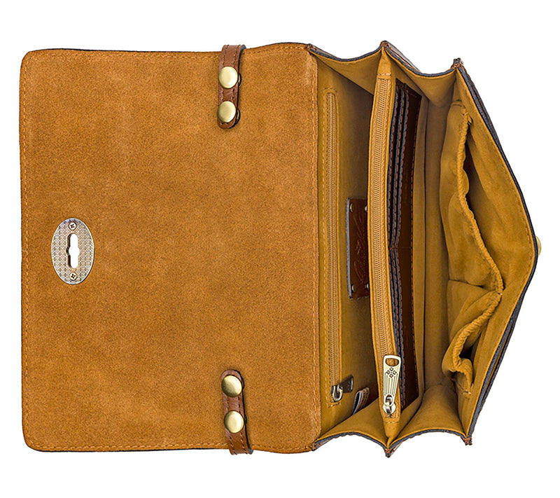 Patricia Nash Livana Vintage Distressed LeatherCrossbody Bag — View 8