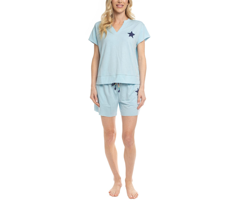 Ocean Pacific Summer Lovin' Soft Knit Tee & 5"Short PJ Set — Main view
