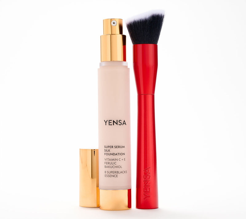 YENSA Beauty Serum Silk Foundation with Red Brush — Main view
