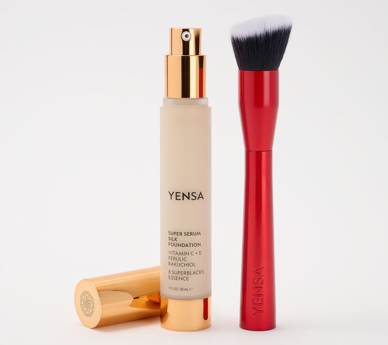YENSA Beauty Serum Silk Foundation with Red Brush — View 5