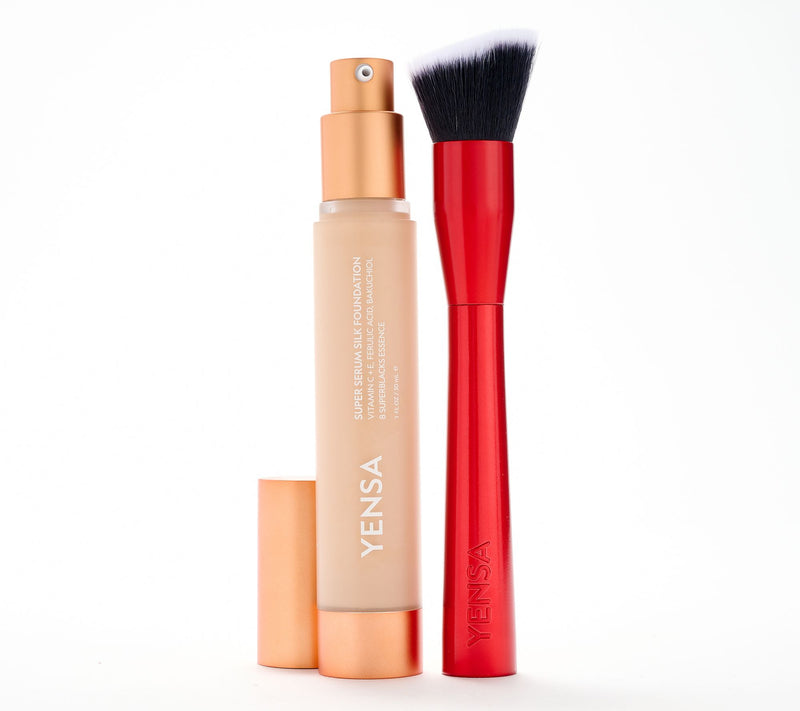 YENSA Beauty Serum Silk Foundation with Red Brush — View 11