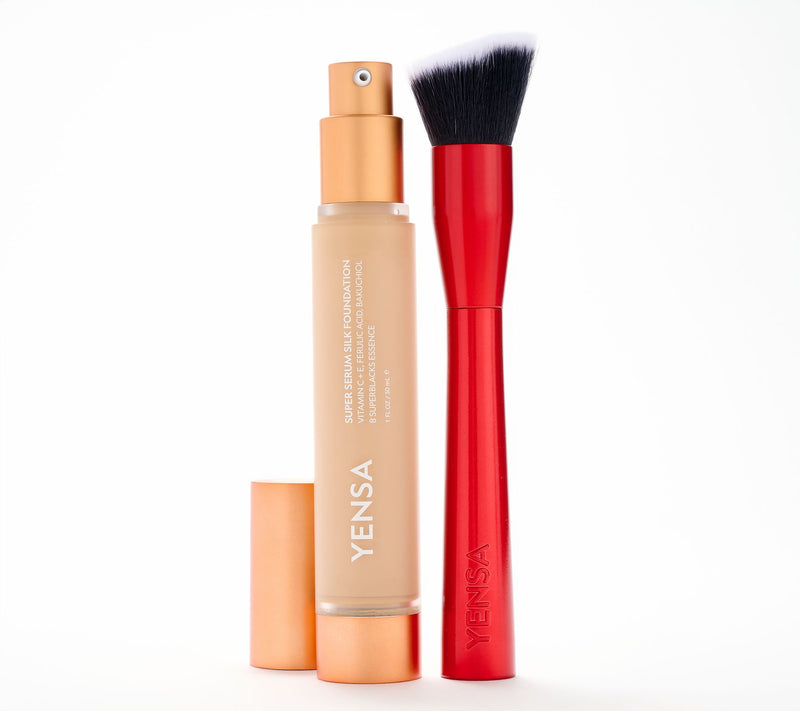 YENSA Beauty Serum Silk Foundation with Red Brush — View 15