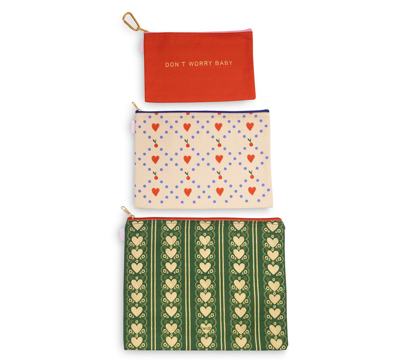 ban.do Carryall Canvaz Zip Pouch Trio — View 4