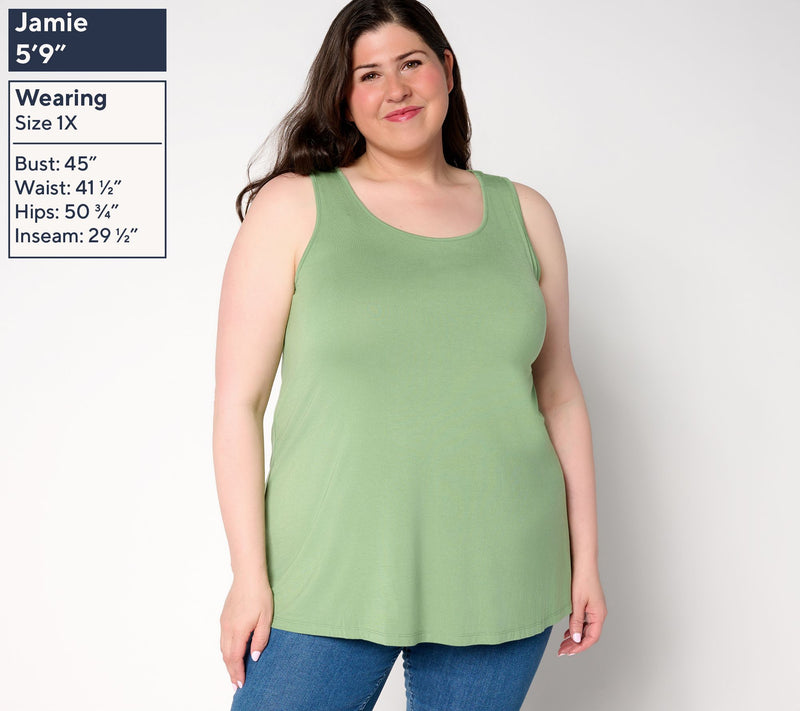 LOGO Layers by Lori Goldstein Knit Essential Tank — View 2