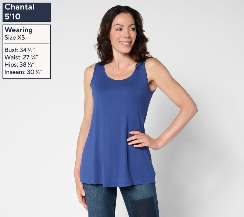 LOGO Layers by Lori Goldstein Knit Essential Tank — View 3