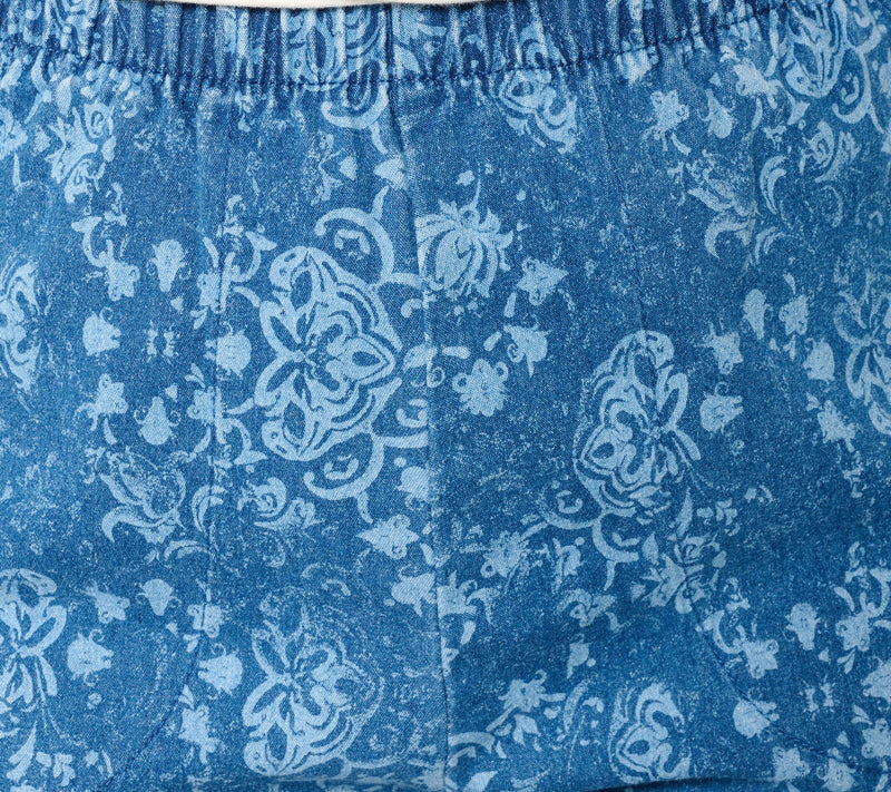Denim & Co. Regular Original Waist Side Pocket Printed Pant — View 12