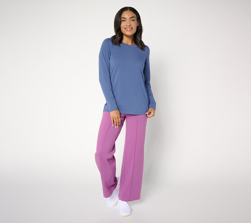 Denim & Co. Essentials So Soft Jersey Round Neck Top — View 9