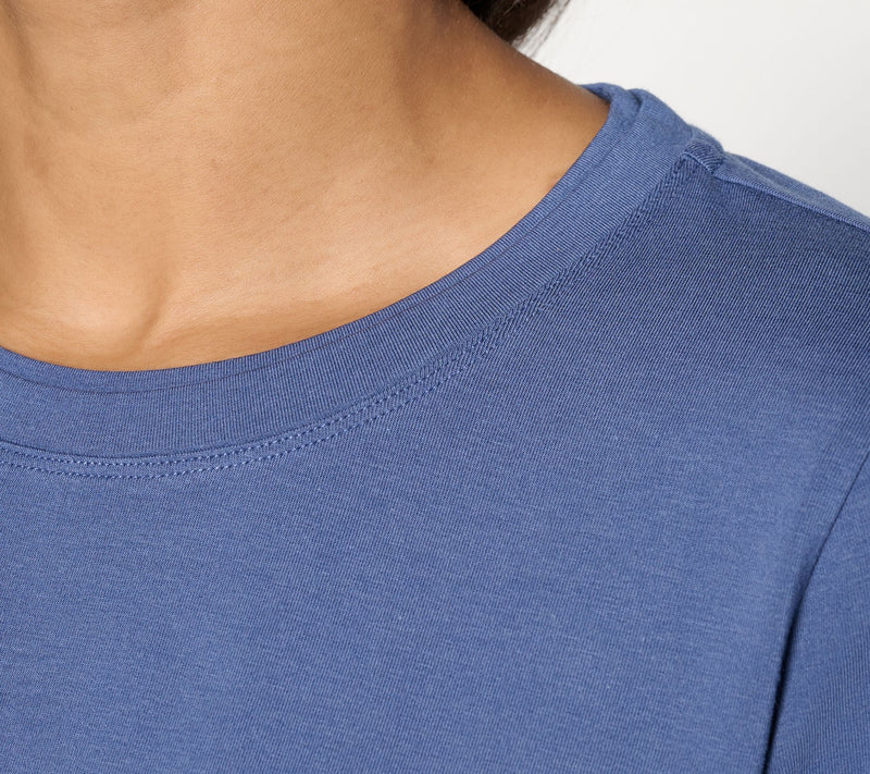 Denim & Co. Essentials So Soft Jersey Round Neck Top — View 10