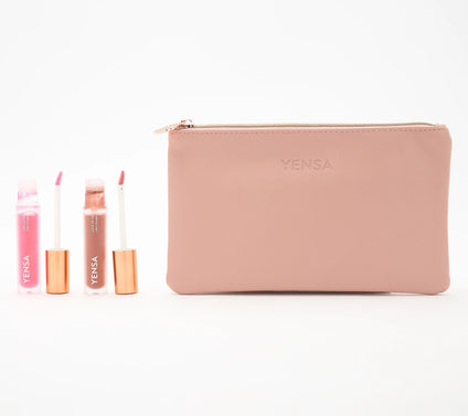 YENSA Beauty Luxe Tinted Lip Oil Duo with Bag