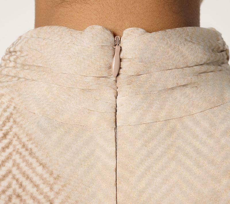 Dennis Basso Italia Knit Mock Neck Top in Prints & Solids — View 6