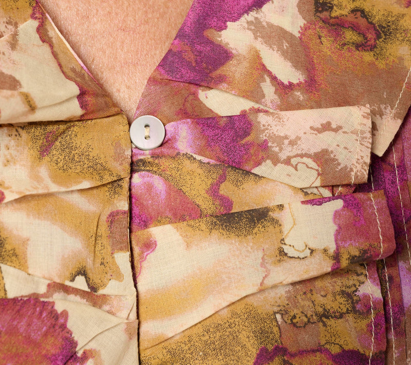 Ree by The Pioneer Woman Printed 100% Cotton Ruffle Front Blouse — View 8