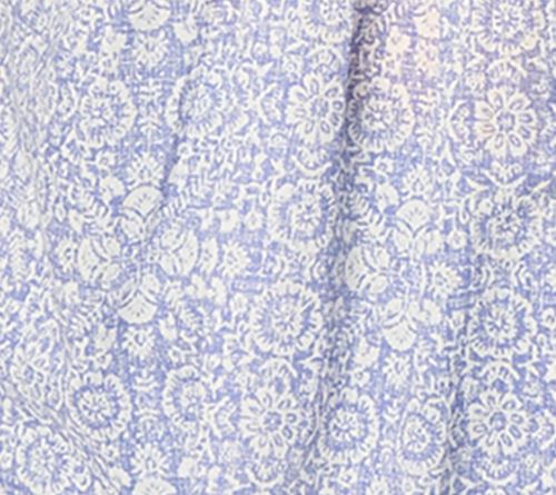 Ree by The Pioneer Woman Printed 100% Cotton Ruffle Front Blouse — View 13
