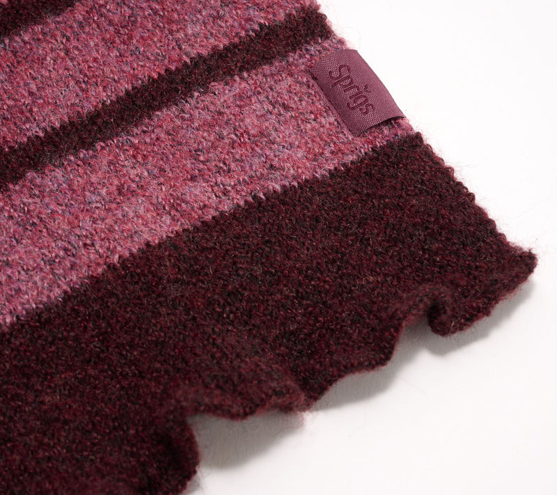 Sprigs Ruffle Edge Knit Scarf & Touchscreen Gloves Set — View 10