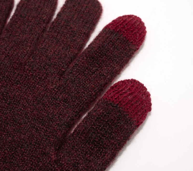 Sprigs Ruffle Edge Knit Scarf & Touchscreen Gloves Set — View 11