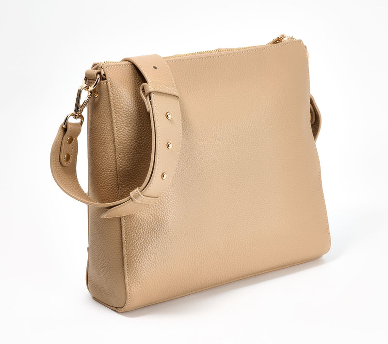 "As Is" Pom Pom London Leather Westminster Bag with Multi Straps — View 2
