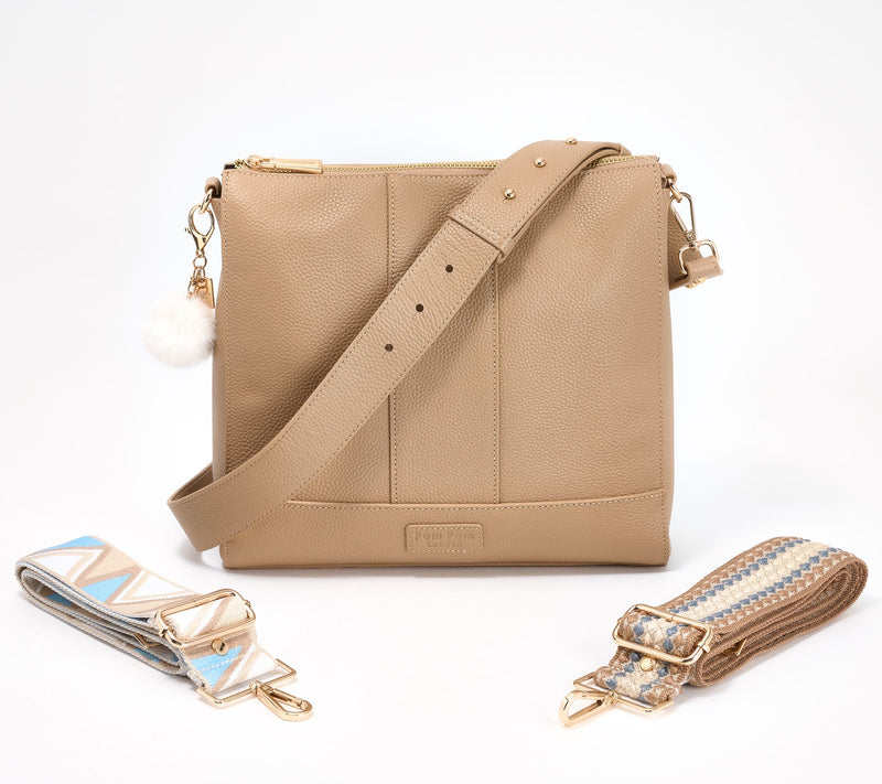 "As Is" Pom Pom London Leather Westminster Bag with Multi Straps — Main view