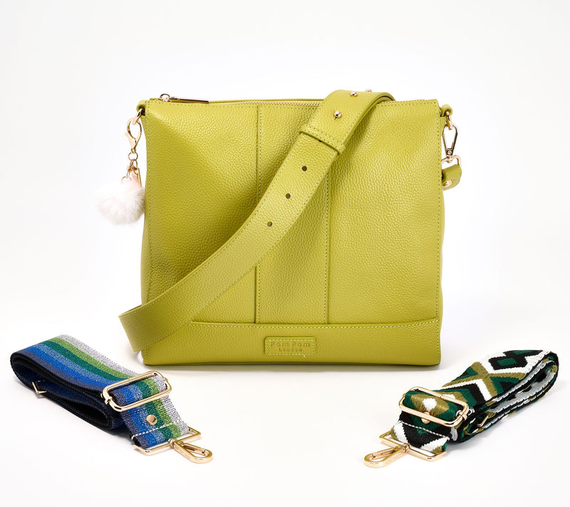 "As Is" Pom Pom London Leather Westminster Bag with Multi Straps — View 17
