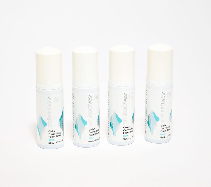 Smileactives Holiday Set of 4 Color Correcting Foam Rinses — Main view