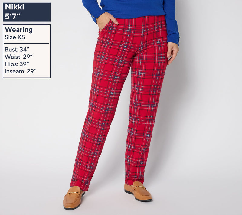 Denim & Co. Regular Duo Stretch Straight Leg Pants — View 3