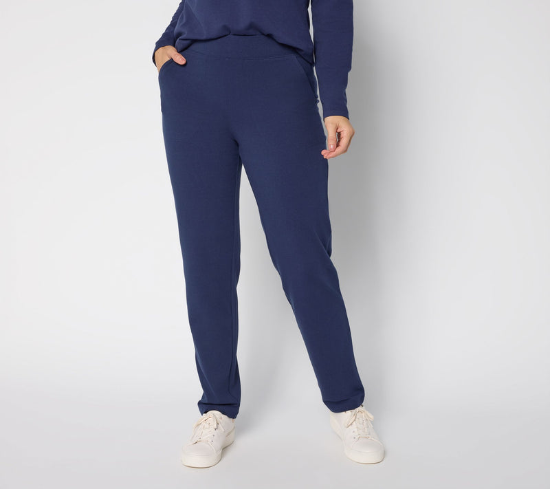 Denim & Co. Petite Duo Stretch Straight Leg Pants — View 18