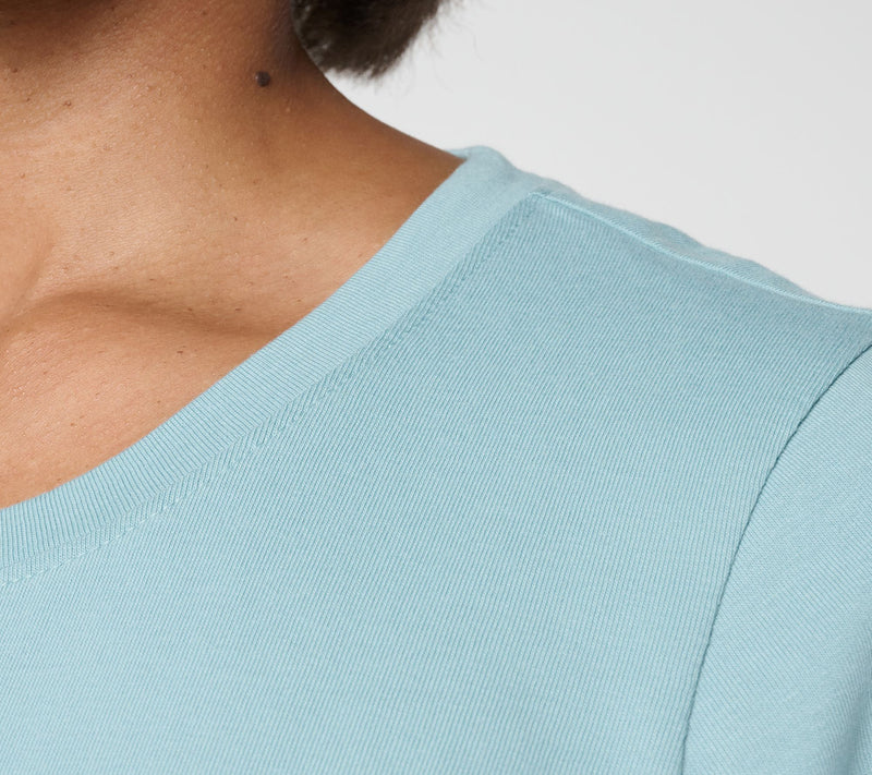 LOGO by Lori Goldstein Short Sleeve 100% Cotton Everyday Tee — View 6