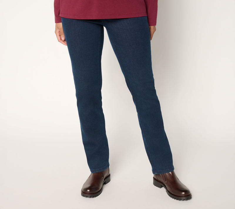 Denim & Co. Tall Indigo Perfect Flex Straight Leg Jean — View 10