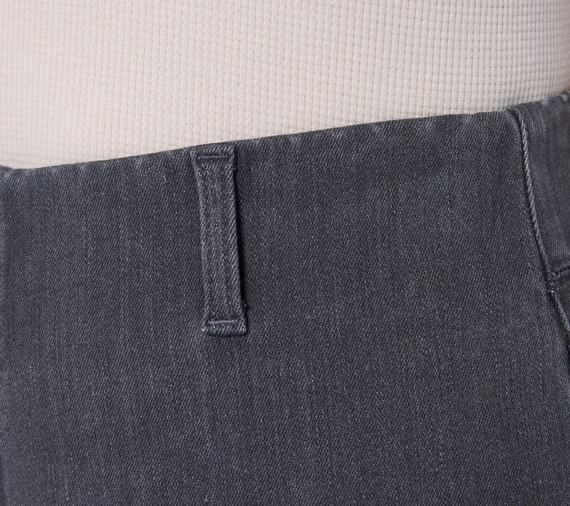 Denim & Co. Petite Black Perfect Flex Straight Leg Jean — View 5
