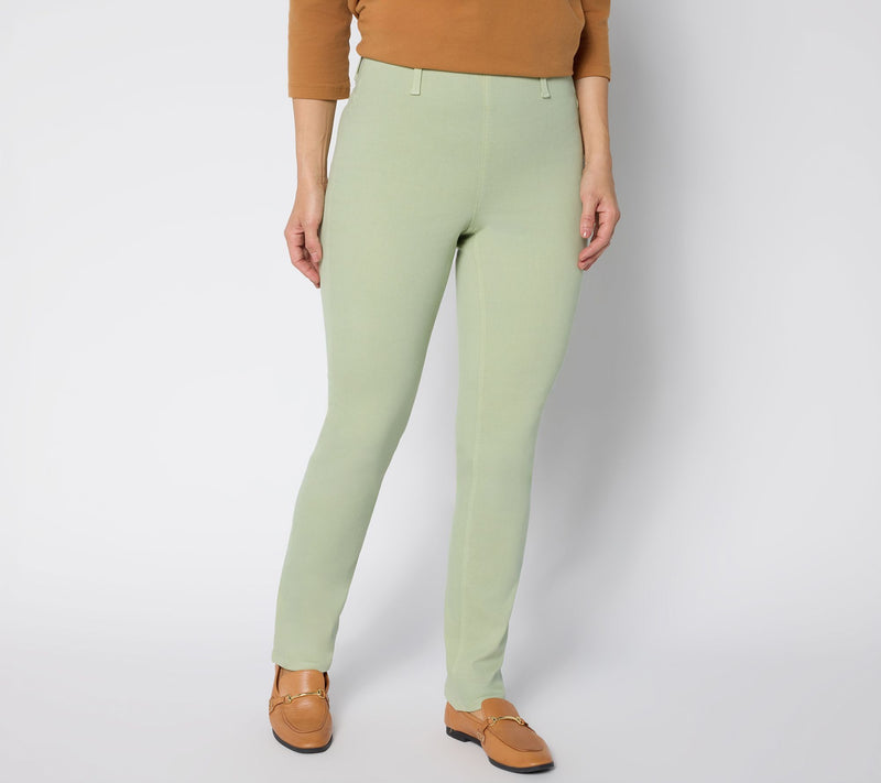 Denim & Co. Petite Color Perfect Flex Straight Leg Jean — Main view