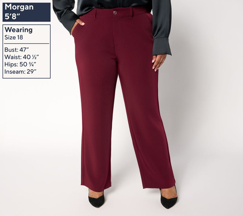 BEAUTIFUL by Lawrence Zarian Petite Straight Leg Trouser — View 2