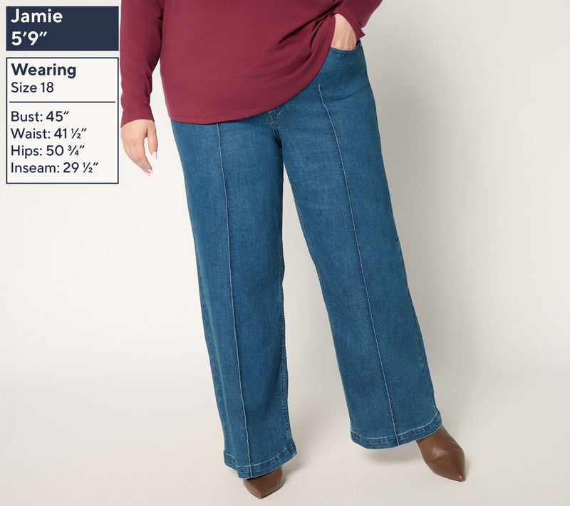 BEAUTIFUL by Lawrence Zarian Regular Deluxe Denim Weekender Jeans — View 8