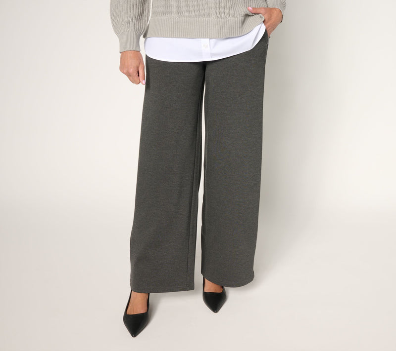 Belle by Kim Gravel Petite Perfect Ponte Pull-On Pant — View 6