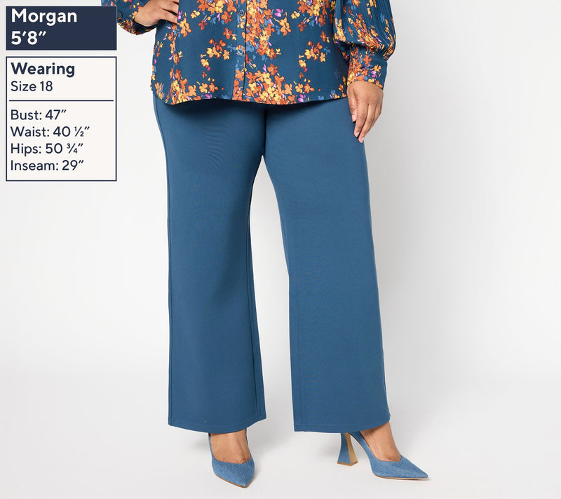 Belle by Kim Gravel Petite Perfect Ponte Pull-On Pant — View 12
