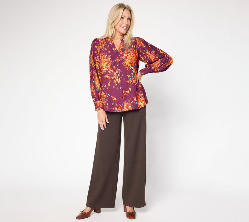 Belle by Kim Gravel Petite Perfect Ponte Pull-On Pant — View 15