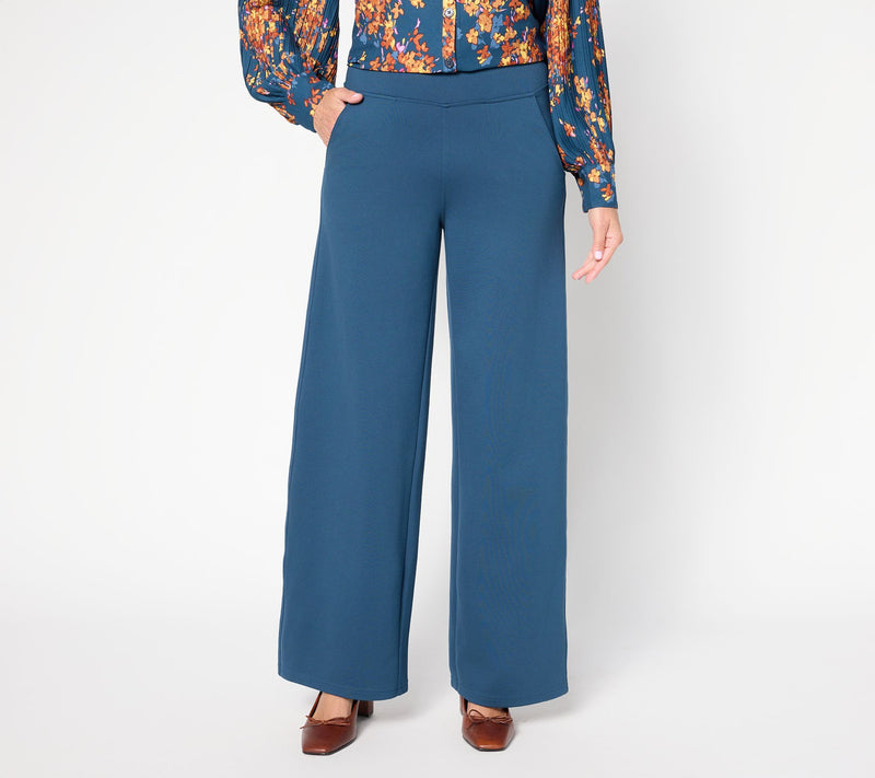 Belle by Kim Gravel Petite Perfect Ponte Pull-On Pant — View 9