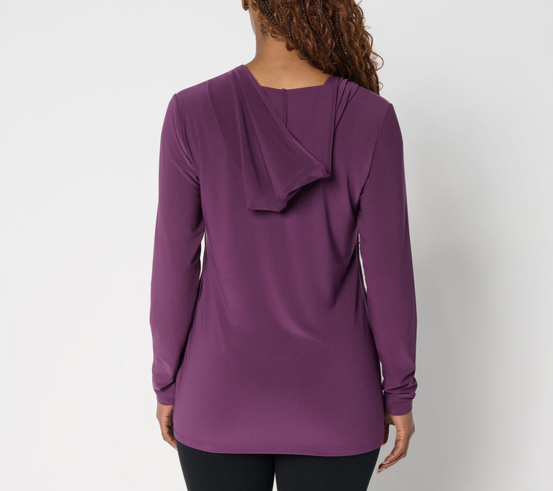 Women with Control La Roma Jersey Hooded Top — View 3