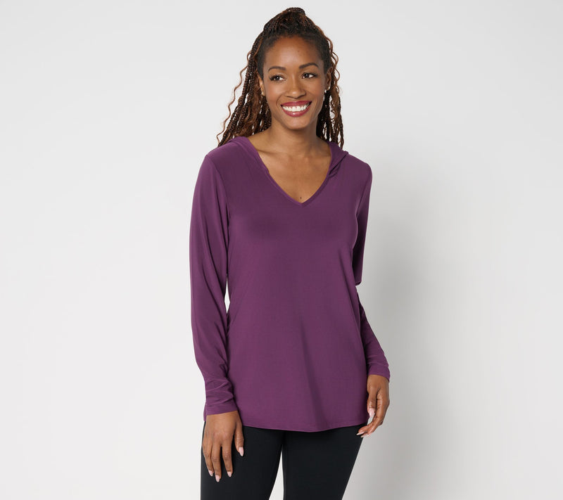 Women with Control La Roma Jersey Hooded Top — Main view