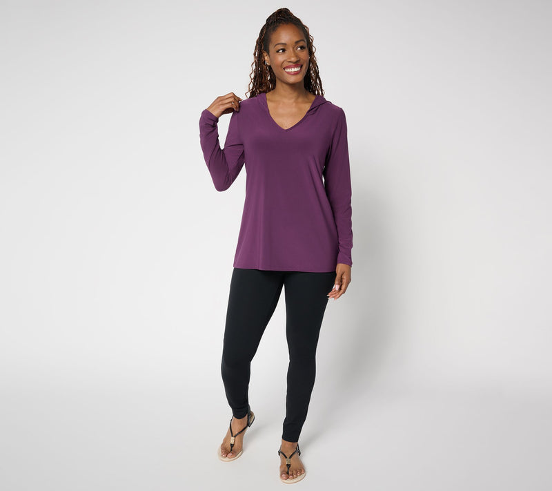 Women with Control La Roma Jersey Hooded Top — View 4