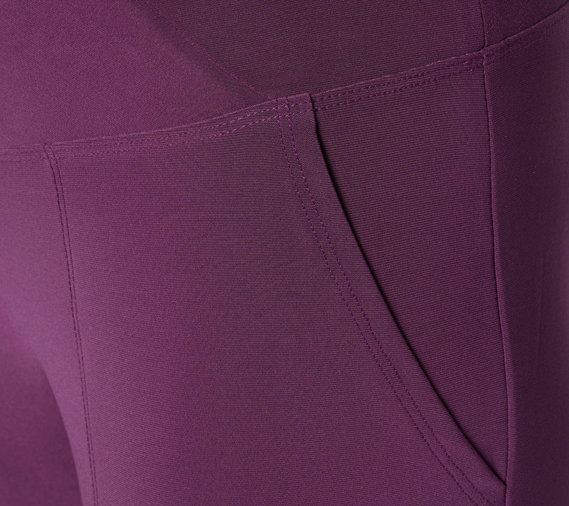 Women with Control Petite La Roma Jersey Crossover Waist Pants — View 7