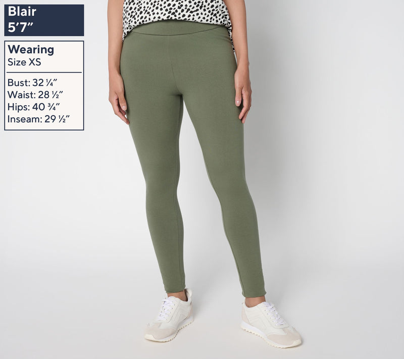 LOGO Layers by Lori Goldstein Regular Pull-On Full Length Legging — View 3