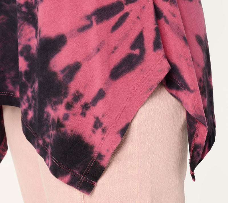 LOGO by Lori Goldstein Rayon 230 Tie Dye Scoop Neck Top — View 11