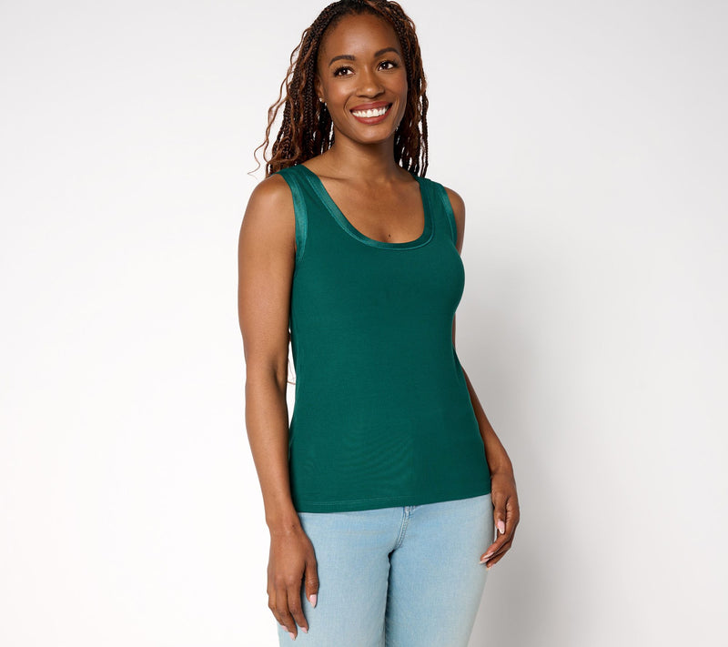 Me by Jennie Garth Hayley Reversible Knit Tank — Main view