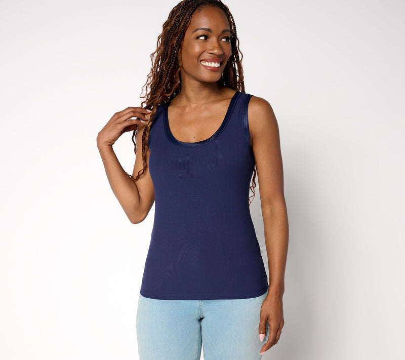 Me by Jennie Garth Hayley Reversible Knit Tank — View 12
